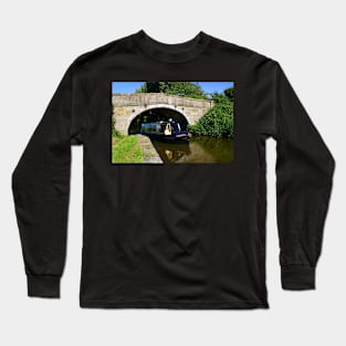 Narrowboat on the canal Long Sleeve T-Shirt